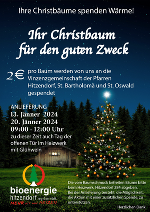 Christbaum-Sammelaktion und Tag der offenen Tür 