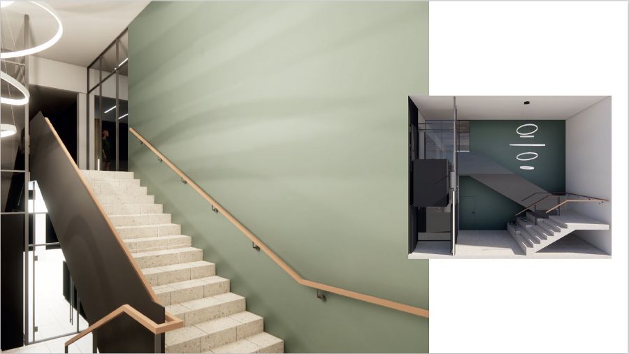 Bildvergrößerung Stiegenhaus neu © ARTiVO/KST Bildvergrößerung Stiegenhaus neu © ARTiVO/KST