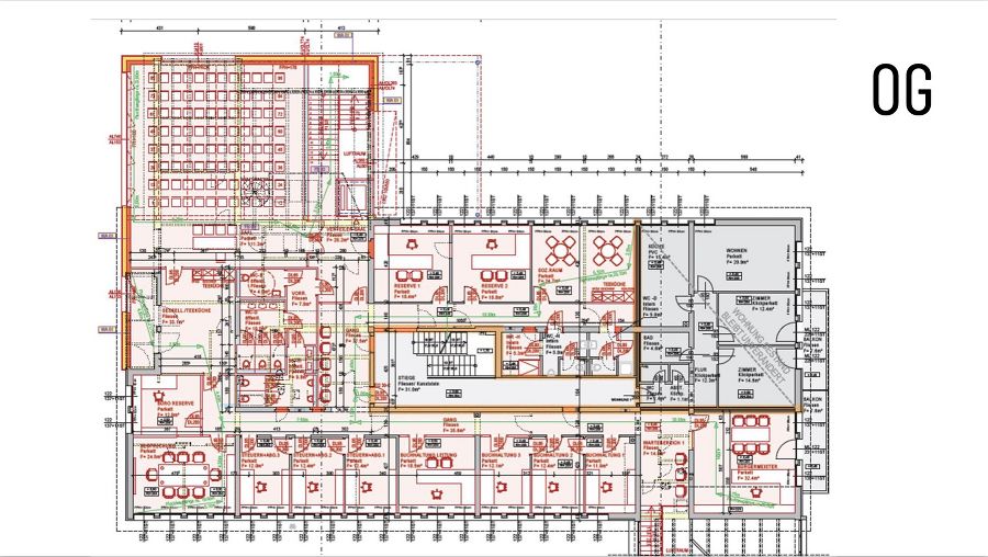 Bildvergrößerung Plan Obergeschoß © ARTiVO/KST Bildvergrößerung Plan Obergeschoß © ARTiVO/KST