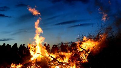 Brauchtumsfeuer sind gelebte Tradition. © KST