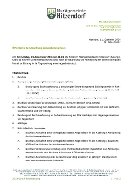 Öffentliche Gemeinderatssitzung 