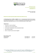 Öffentliche konstituierende Gemeinderatssitzung 