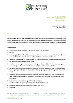 Öffentliche Gemeinderatssitzung 