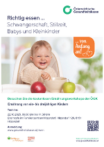 Workshop "Ernährung von ein- bis dreijährigen Kindern" 