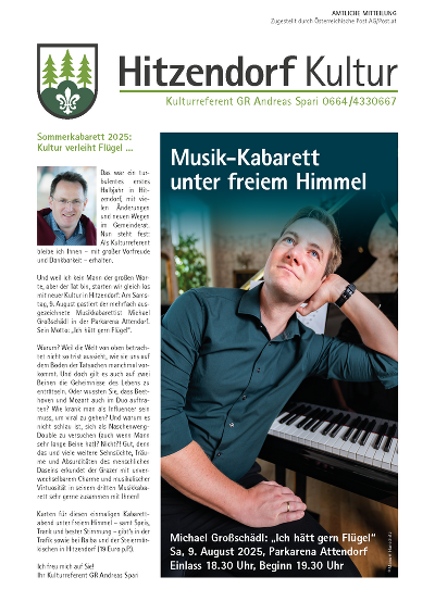 Sonderausgabe Kultur, Juli 2025 