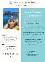 Start Fitnesskurs "Entspannungseinheit" 