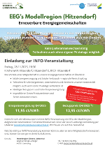 Infoabend "Erneuerbare Energiegemeinschaften Modellregion (Hitzendorf)" 