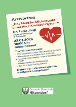 Arztvortrag "Das Herz im Mittelpunkt - unser Herz-Kreislauf-System" 