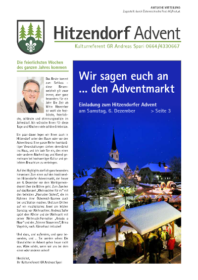 Sonderausgabe Advent, November 2025 