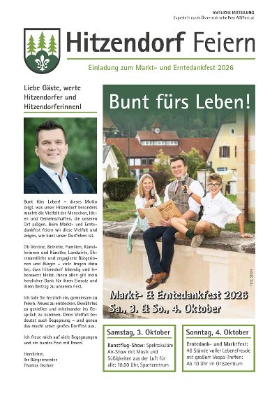 Sonderausgabe Marktfest, September 2026 