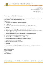 Öffentliche Gemeinderatssitzung 