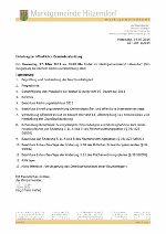 Öffentliche Gemeinderatssitzung 