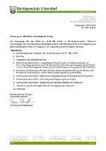 Öffentliche Gemeinderatssitzung 