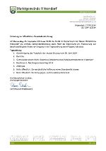 Öffentliche Gemeinderatssitzung 