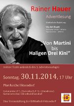 Adventlesung "Von Martini bis Haligen Dreikini" 