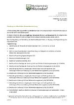 Öffentliche Gemeinderatssitzung 
