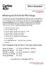 Kleidersammlung für Flüchtlinge 
